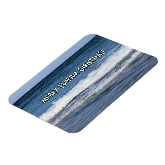 Magnet Flexible Joyeux Noël de Floride au-dessus de l'océan (Côté Gauche)