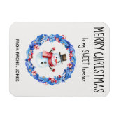 Magnet Flexible Joyeux Noël de l'enseignant de bonbons sur mesure (Horizontal)