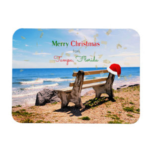 Magnet Flexible Joyeux Noël de Tampa, Floride