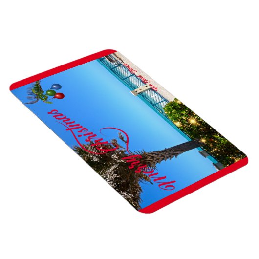 Magnet Flexible Joyeux Noël de Vero Beach Floride Oceanfront (Côté Droit)
