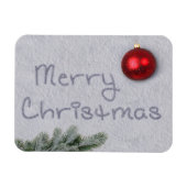 Magnet Flexible Joyeux Noël écrit dans la neige (Horizontal)