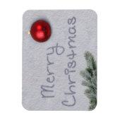 Magnet Flexible Joyeux Noël écrit dans la neige (Vertical)