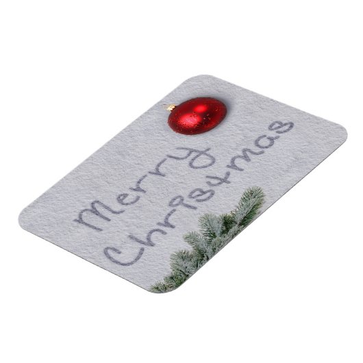 Magnet Flexible Joyeux Noël écrit dans la neige (Côté Gauche)