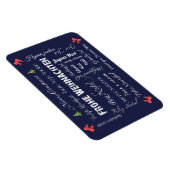 Magnet Flexible Joyeux Noël en différentes langues ! (Côté Droit)