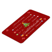 Magnet Flexible Joyeux Noël en différentes langues ! (Côté Gauche)