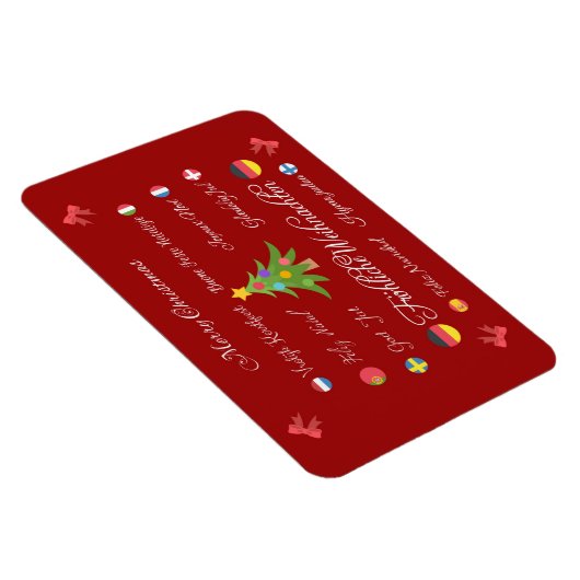 Magnet Flexible Joyeux Noël en différentes langues ! (Côté Droit)