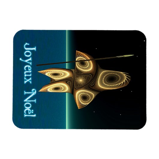 Magnet Flexible Joyeux Noel - Fractal Inuit Hunter (Horizontal)