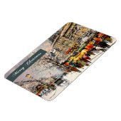 Magnet Flexible Joyeux Noël. Hiver Scène parisienne (Côté Gauche)