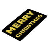 Magnet Flexible Joyeux Noël magnétique en or (Côté Gauche)