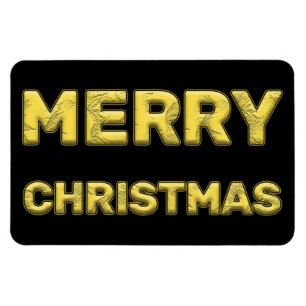Magnet Flexible Joyeux Noël magnétique en or