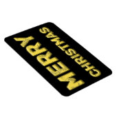 Magnet Flexible Joyeux Noël magnétique en or (Côté Droit)