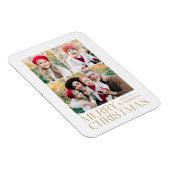 Magnet Flexible Joyeux Noël moderne 3 Collage photo (Côté Droit)