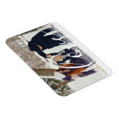 Magnet Flexible Joyeux Noël moderne Photo Chic Script Love (Côté Droit)