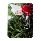 Magnet Flexible Joyeux Noël | Parties scintillant Glitz Faux super (Vertical)