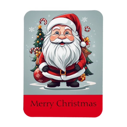 Magnet Flexible Joyeux Noël Père Noël (Vertical)