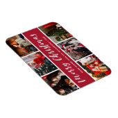 Magnet Flexible Joyeux Noël Photo Collage Calligraphie (Côté Droit)