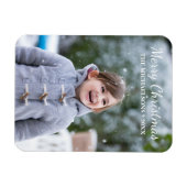 Magnet Flexible Joyeux Noël Photo de vacances (Horizontal)