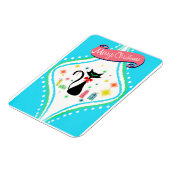 Magnet Flexible Joyeux Noël Retro Chat Siamese (Côté Gauche)
