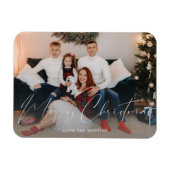 Magnet Flexible Joyeux Noël - Script moderne Photo (Horizontal)