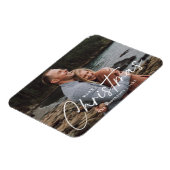 Magnet Flexible Joyeux Noël Script photo de vacances (Côté Gauche)