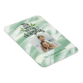 Magnet Flexible Joyeux Noël Script photo voeux de vacances (Côté Droit)