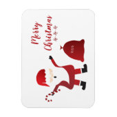Magnet Flexible Joyeux Noël Sucre de canne du Père Noël (Vertical)