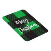 Magnet Flexible Joyeux Noël vert plaid (Côté Droit)