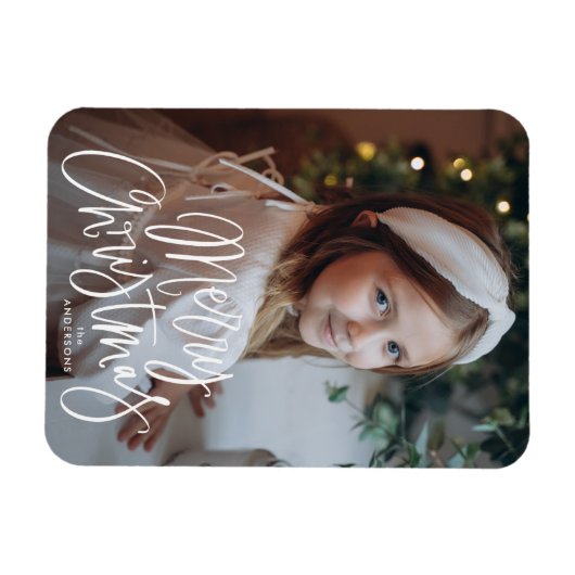 Magnet Flexible Joyeux Noël Whimsical Script photo (Horizontal)
