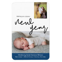 Joyeux Nouvel An Faire-part de naissance bébé