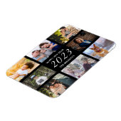 Magnet Flexible Joyeux Nouvel An Moderne 8 Collage photo (Côté Gauche)