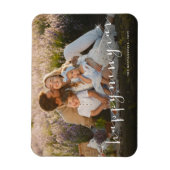 Magnet Flexible Joyeux Nouvel An Script moderne Gold Starburst Pho (Vertical)