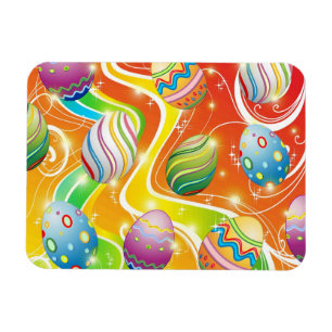 Magnet Flexible Joyeux Oeufs de Pâques Design ornemental
