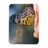 Magnet Flexible Joyeux papillon amical d'anniversaire (Vertical)