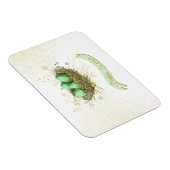 Magnet Flexible Joyeux Pâques ! - Nid d'oiseaux avec des oeufs col (Côté Droit)