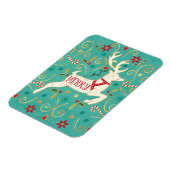 Magnet Flexible Joyeux Reindeer Turquoise (Côté Gauche)