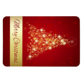 Magnet Flexible Joyeux sapin de Noël éclatant (Horizontal)