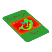Magnet Flexible joyeux sirène noël (Côté Droit)