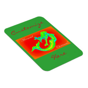 Magnet Flexible joyeux sirène noël