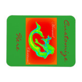 Magnet Flexible joyeux sirène noël (Horizontal)