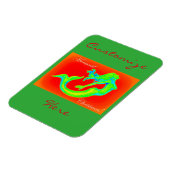 Magnet Flexible joyeux sirène noël (Côté Gauche)