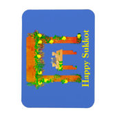 Magnet Flexible Joyeux Sukkot, Personnalisé (Vertical)