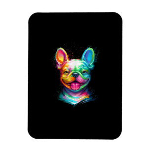 Magnet Flexible joyeux taureau français sourire cadeau visage