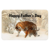 Joyeux tigres de Fête des pères