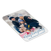 Magnet Flexible Joyeux Tout Joyeux Toujours Moderne Bleu tendance (Côté Droit)