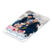 Magnet Flexible Joyeux Tout Joyeux Toujours Moderne Bleu tendance (Côté Gauche)