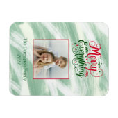 Magnet Flexible Joyeux Tout Script Photo Gîte (Horizontal)