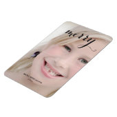 Magnet Flexible Joyeux vacances Photo Simple Script de Noël noir (Côté Gauche)