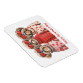 Magnet Flexible Joyeux Valentines Day Chih Tzu Chiens (Côté Droit)