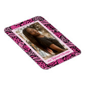 Magnet Flexible Joyeux Valentines Day Cute Rose Jungle Hearts Phot (Côté Droit)