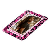 Magnet Flexible Joyeux Valentines Day Cute Rose Jungle Hearts Phot (Côté Gauche)